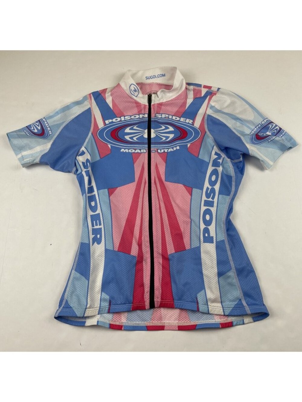 Sugoi Poison Spider Moab Utah Cycling Jersey Women’s XS Full Zip Bike Shirt